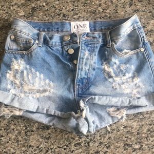 One Teaspoon Ripped shorts